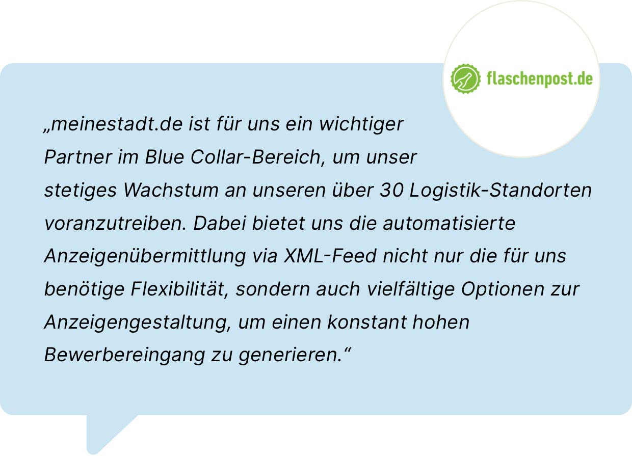 Partnerzitat Flaschenpost